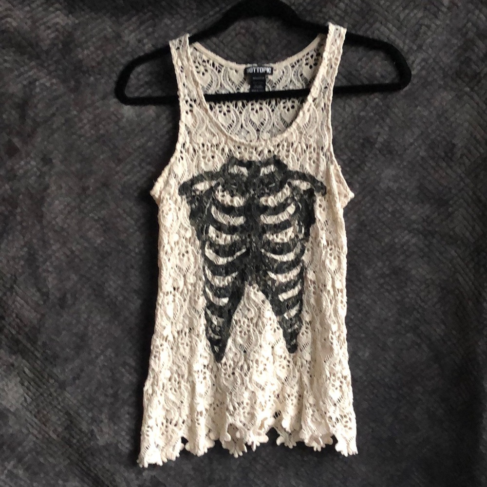 Rib Cage Crocheted Raceback Tank Top!